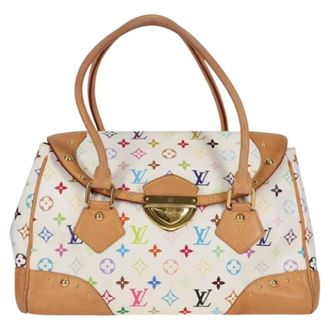 Louis Vuitton Tweedehands Canvas handtassen - Dames - Pre-owned - Wit - Maat: ONE Size Leer