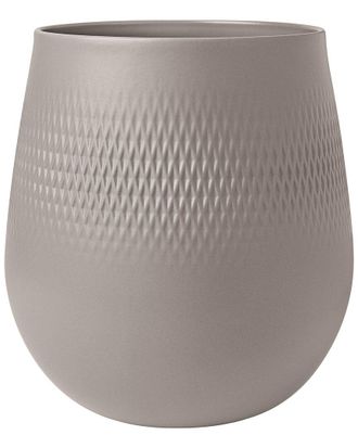 Villeroy & Boch Manufacture Collier Taupe Large Carre Vase