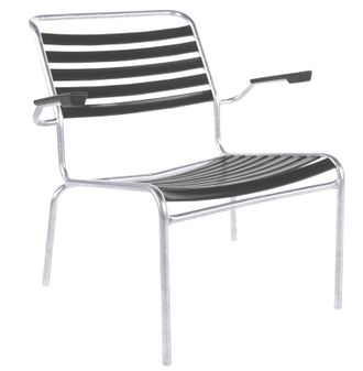 Schubiger M&ouml;bel L&auml;ttli-Lounger S&auml;ntis mit Armlehnen