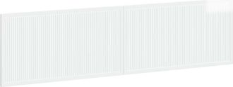 vidaXL Cabecero Montada En La Pared Ede Blanco Brillante Vidaxl