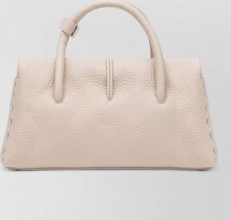 Zanellato tote bag structured shape pebbled texture