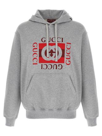 Gucci Gucci Incrocio Gg Print Hoodie