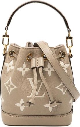 Louis Vuitton 2021-2025 Bicolor Monogram Empreinte Nano Noe bucket bag - Brown