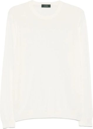 Zanone Maglione in cotone - Bianco