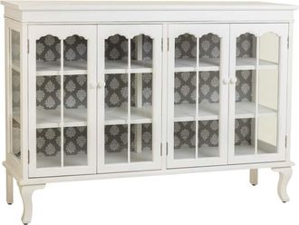 Wanderlust Deco Aparador de madera blanco 142.5x40.5x101.5