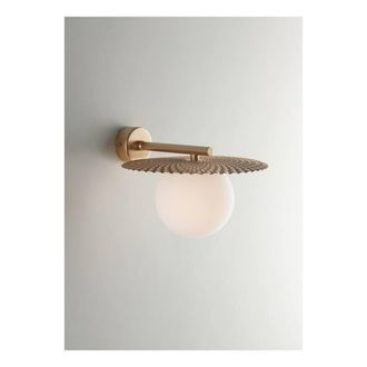 Netlighting Chaplin Globe Wall Lamp Satin Gold G9