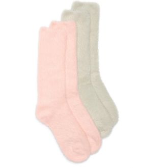 Honeydew Intimates Cloud Heaven 2-Pack Crew Socks in Snowy Blush at Nordstrom Rack