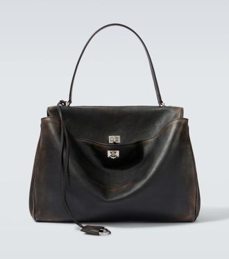 Balenciaga Rodeo Large distressed leather tote bag