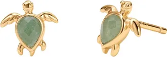 Made by Mary Turtle Stud Earrings in Gold Vermeil at Nordstrom