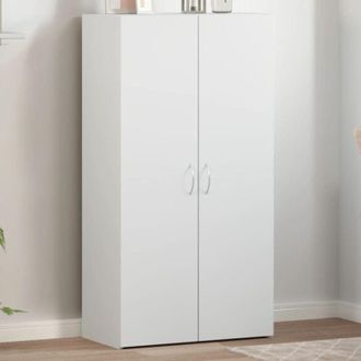 vidaXL Schedario Bianco 60x32x115 cm in Legno Multistrato - Vidaxl