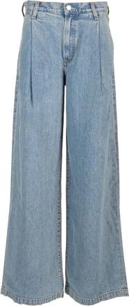 A Gold E Ellis Trouser - Dames - Loose Fit Jeans - Blauw - W27 - Katoen - Jeans