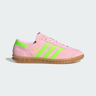 adidas Originals Unisex Hamburg Shoes - Pink Leather - Size UK 5