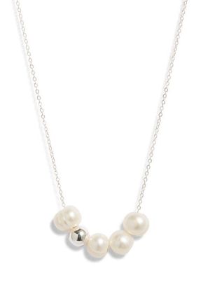 Set & Stones Portia Necklace in Pearl/Silver at Nordstrom