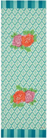 Lisa Corti Runner 50x150 Hima Big Flw Turquoise