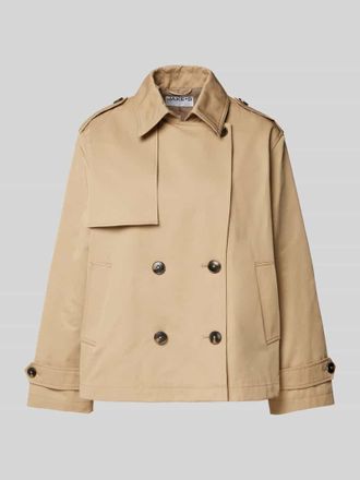 Jake*s Casual Trenchcoat mit Leistentaschen in Sand, Gr&ouml;&szlig;e 46