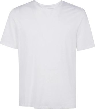 Majestic Filatures Casual Ronde Hals Sweater - Heren - T-shirts - Wit - XL - Tops