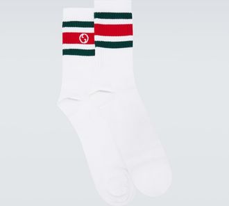 Gucci Web Stripe Interlocking G socks