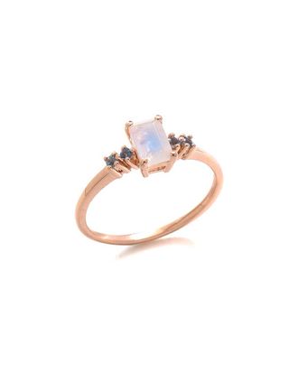 Tiramisu 10K 0.66 Ct. Tw. Gemstone Ring