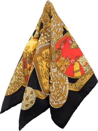 Herm&egrave;s Pre-owned Hermes Art des Steppes Silk Handkerchief Ladies 4JZ9E9ATMBXWOU1V