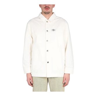 &Eacute;tudes Studio Light Jackets, male, White, Size: XL Cotton Shirt Jacket