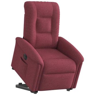 vidaXL Vidaxl - Sill&oacute;n El&eacute;ctrico Reclinable Elevable De Tela Rojo Tinto