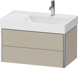 Duravit Xsquare Mueble De Ba&ntilde;o De Pared 78,4x46,0 Cm, 2 Cajones, - Duravit