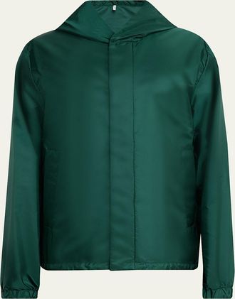 Moncler Mens Hooded Nylon Jacket