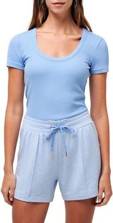 Travis Mathew Come Alive Rib U-Neck T-Shirt in Azurine at Nordstrom Rack, Size X-Small