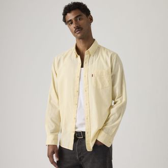 Levi's Classic Pocket Standard Fit Shirt - Mens - XL - Yellow / Rutabaga