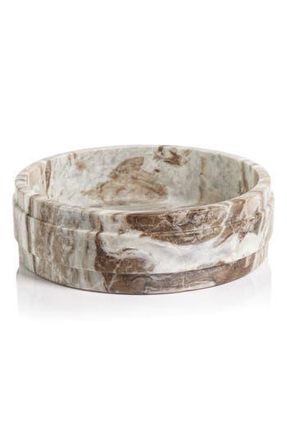 Zodax Altamura Decorative Marble Bowl in Brown/Beige at Nordstrom Rack