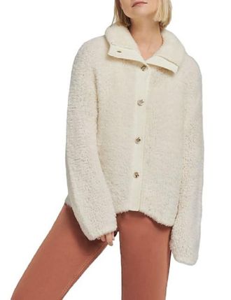 UGG Womens Alaura Cloudfluff Sweater, Plaster, XS