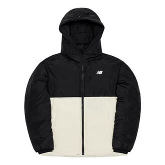 New Balance Sport Color Block Jacket Asia Sizing Black White NPA4S013BK