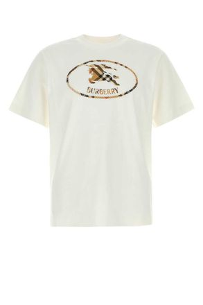 Burberry White Logo T-Shirt