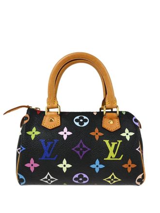 Louis Vuitton 1990-2000s mini Speedy handbag - women - Leather/PVC - One Size - Black