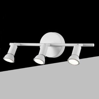Trade Shop Trade Shop - Faretto Spot Led Orientabile Da Soffitto C72-b3 3xgu10 Max.10w Ip20 Bianco Design Moderno