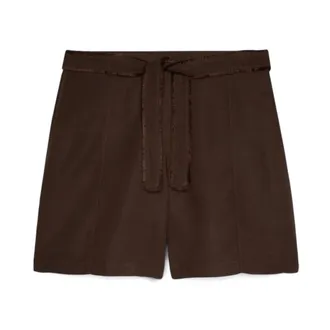 Fiorella Rubino Short Shorts - Dames - Korte broeken - Bruin - Maat: 2XL Linnen