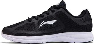 Li-Ning (WMNS) Li-Ning Casual Light Weight Running Shoes Black White ARBQ032-4