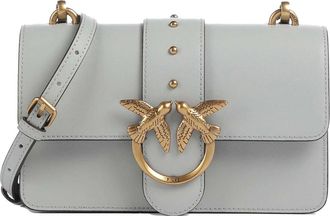 Pinko Love One Mini Shoulder Bag 105856 A0F1 K32Q Pearl Grey