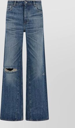 Our Legacy denim high-rise wide-leg jeans
