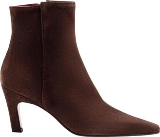 Roberto Festa Milano Yanira Enkellaarsjes - Dames - Laarzen met Hak - Bruin - 39 EU - Leer - Schoenen