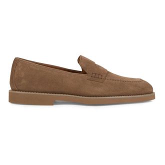 Doucal's Loafers, male, Brown, Size: 10 US Suede Loafer