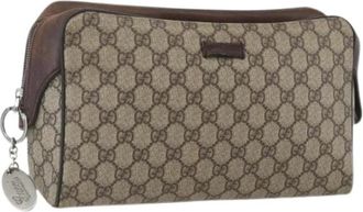 Gucci Pre-owned Clutches, female, Beige, Size: ONE SIZE Pre-owned Vintage Clutch Bag