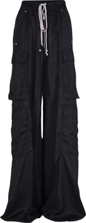 Rick Owens Cargo Riem Broek - Dames - Wijde Broeken - Zwart - XS - Broeken