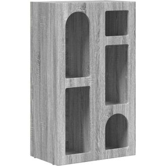 vidaXL Sideboard Grey Sonoma 59 x 35 x 100.5 cm Engineered Wood vidaXL