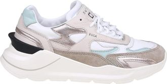 D.A.T.E. Fuga Nylon Cr&egrave;me Sneakers - Dames - Sneakers - Veelkleurig - 37 EU - Nylon - Schoenen