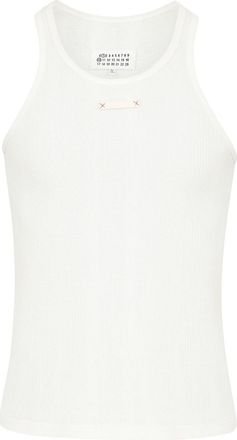 Maison Margiela Logo Cotton Blend Tank Top