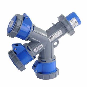 Rosi Collection Adaptador Sp Cee 2pto Pr Cee 3x2pto Rosa