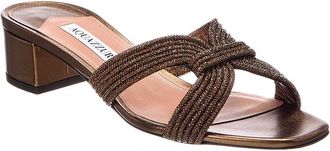 Aquazzura Logo 35 Crystal Sandal