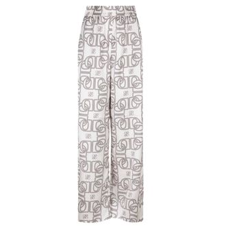Dante6 Logo Bedrukte Wijde Pijp Broek - Dames - Broeken - Veelkleurig - Maat: 2XL Poliester