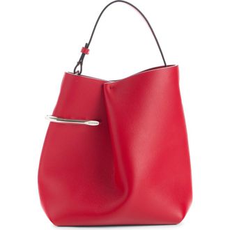 Givenchy Mini Pinch Me Leather Tote in 638-Equestrian Red at Nordstrom